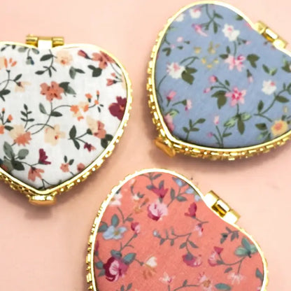 Floral Travel Compact Mirror