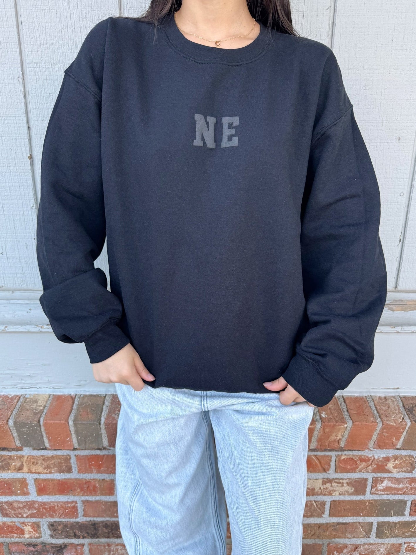 NE Crewneck Sweatshirt (Black)