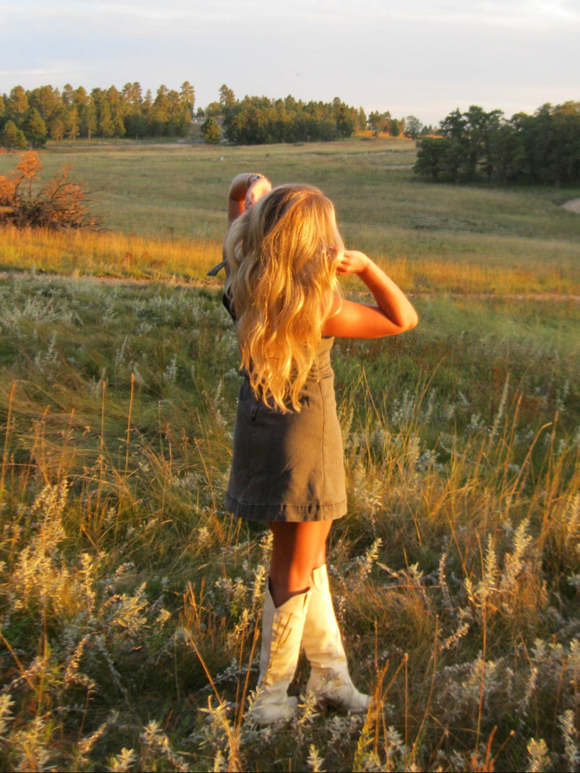 Midnight Denim Mini Dress
