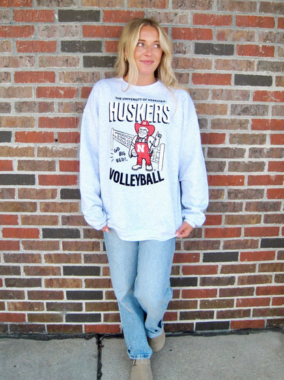 Herbie Huskers Volleyball Sweatshirt