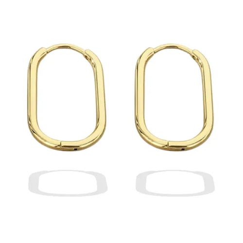 Hope Gold Minimalistic Oval Hoops