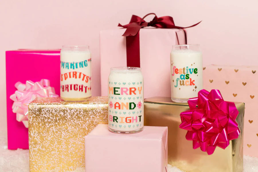 Festive As Fuck Glass