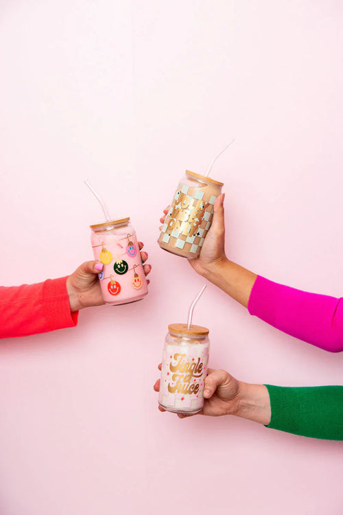 Jolly Vibes Only Glass