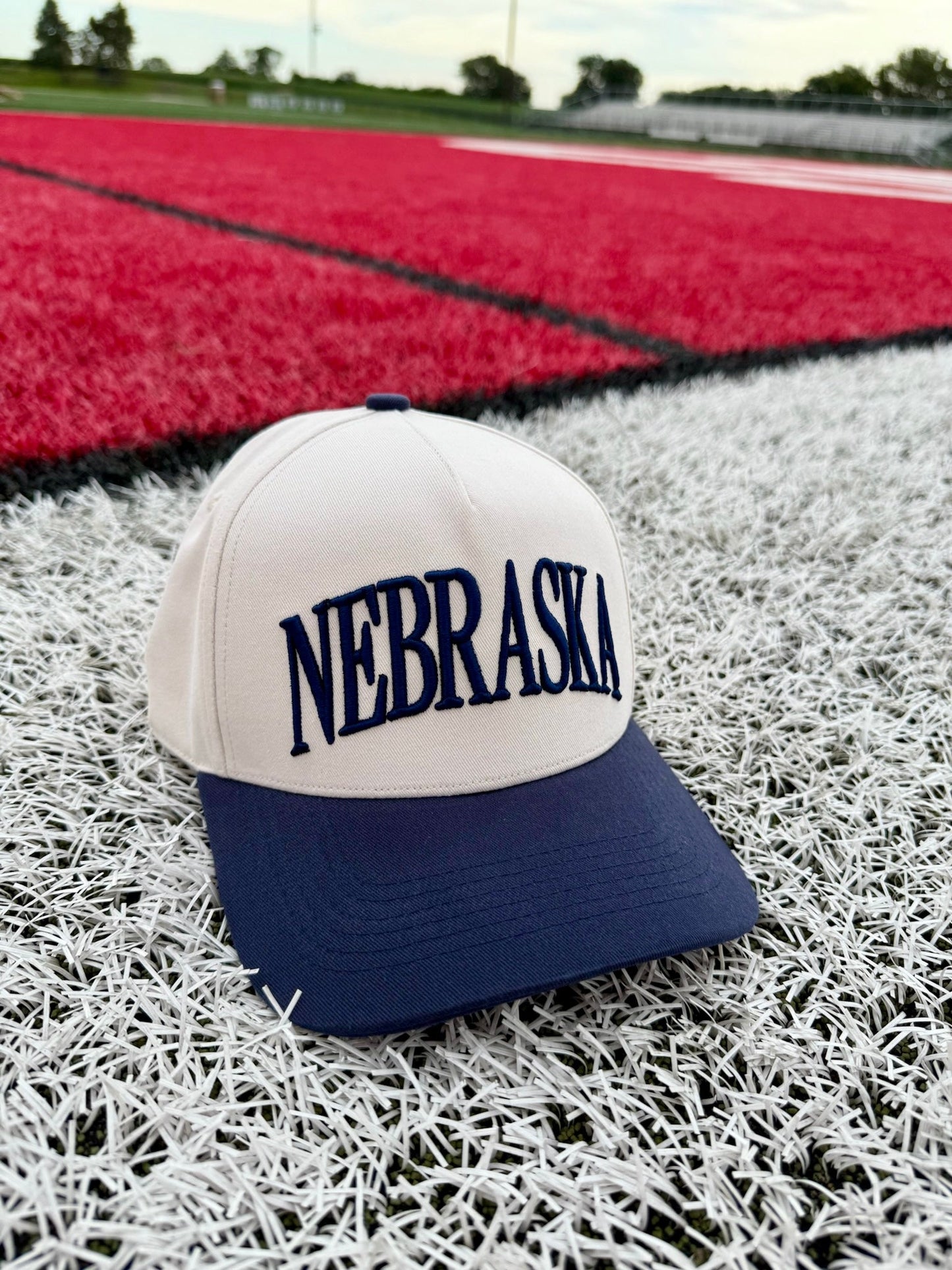 Navy Nebraska Trucker Hat