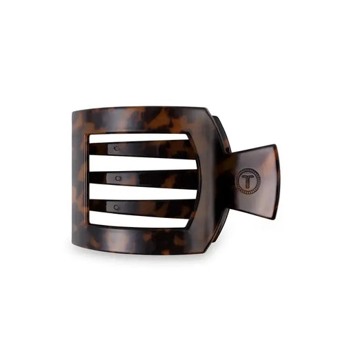 Medium Square Flat Hair Clip (Tortoise)