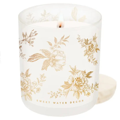 Gold Delft Candle