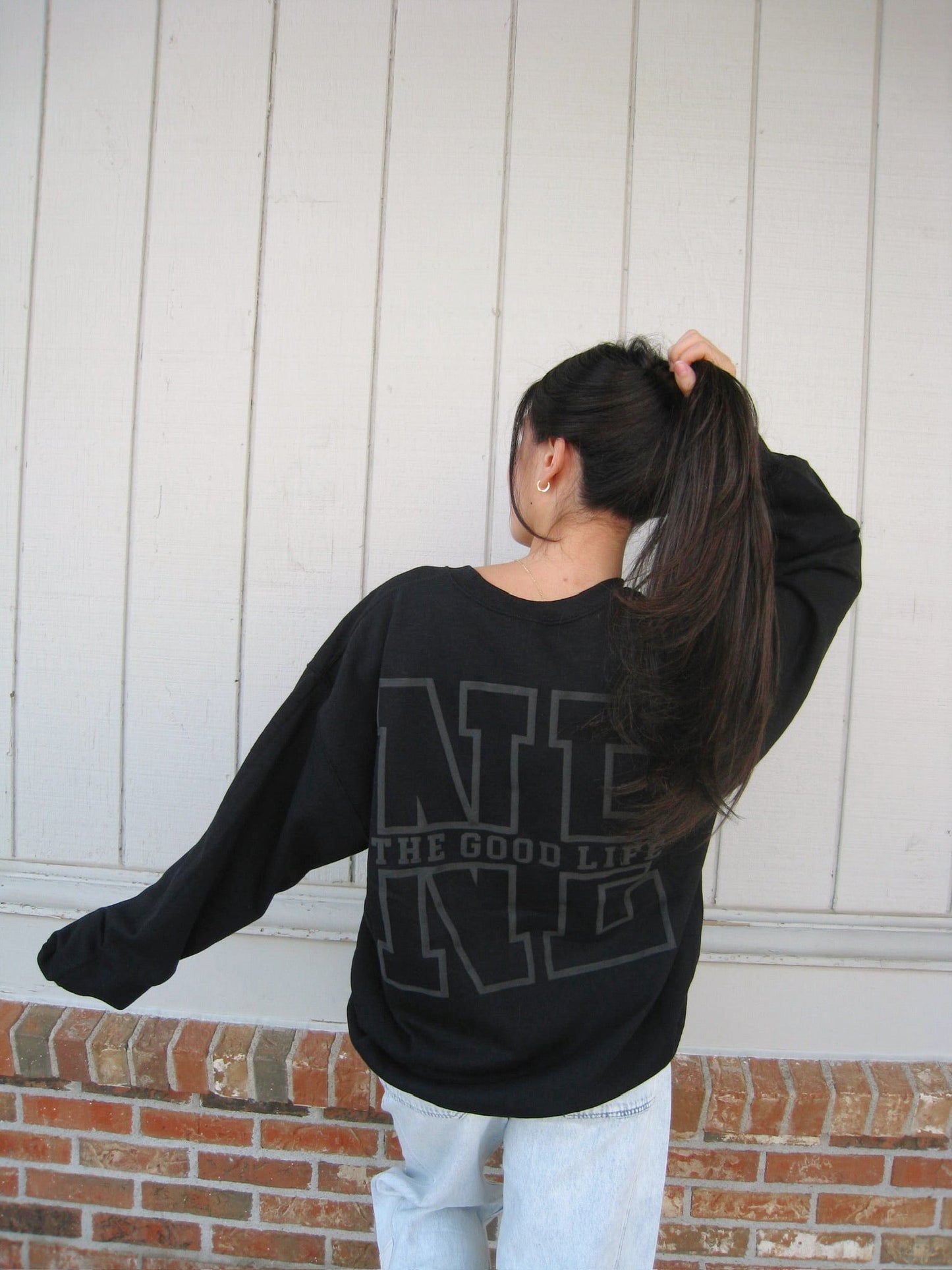 NE Crewneck Sweatshirt (Black)