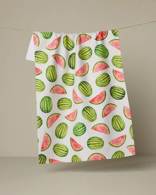 Melon Market Tea Towel