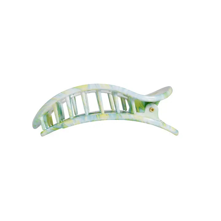 Medium Flat Round Hair Clip (Sea Shore)