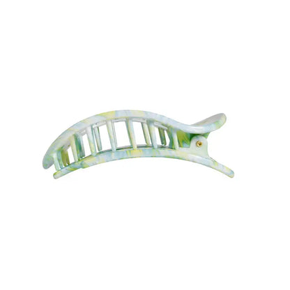 Medium Flat Round Hair Clip (Sea Shore)