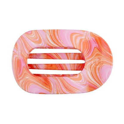 Medium Flat Round Hair Clip (Just Keep Swimming)
