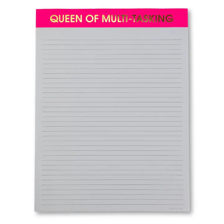 Queen Of Multi-Tasking Large Notepad