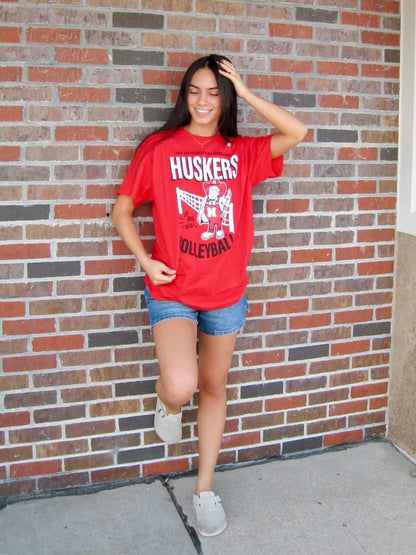 Herbie Huskers Volleyball Tee