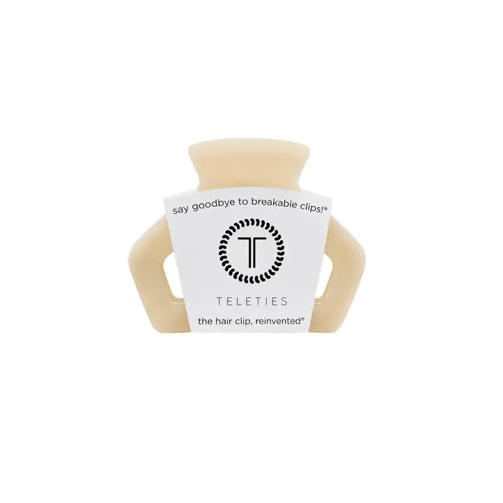 Petite Open Hair Clip (Almond Beige)