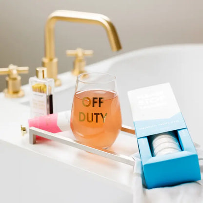 Off Duty Wine Glass