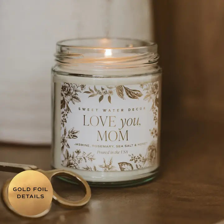 Love You Mom Candle