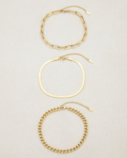 CINTHIA ANKLET SET GOLD