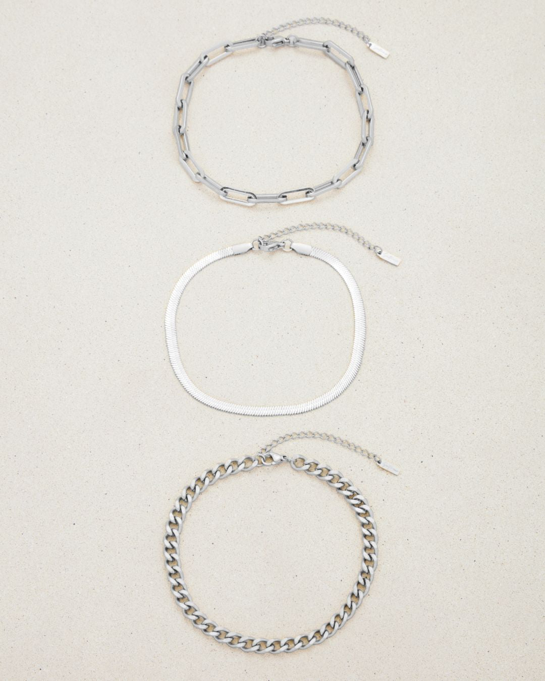 CINTHIA ANKLET SET SILVER