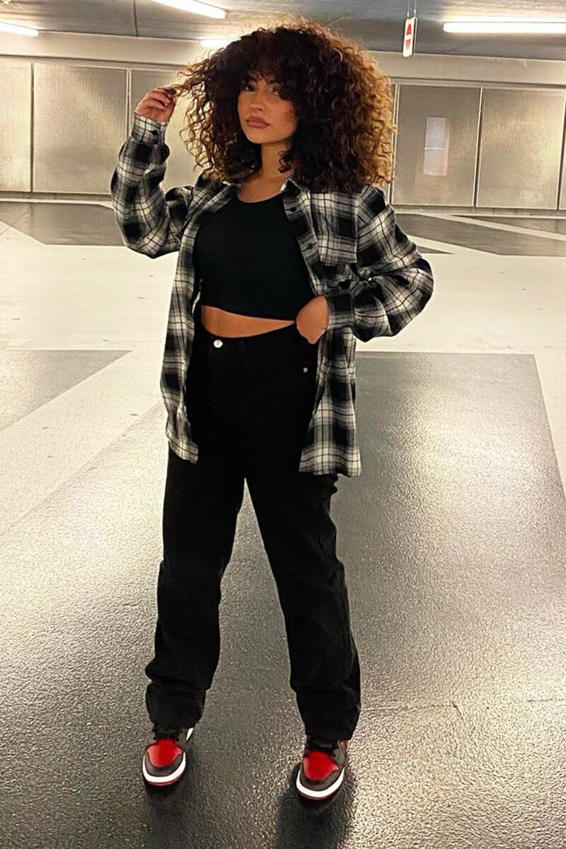 Black Denim Extra Long Straight Leg Jeans - Blaise