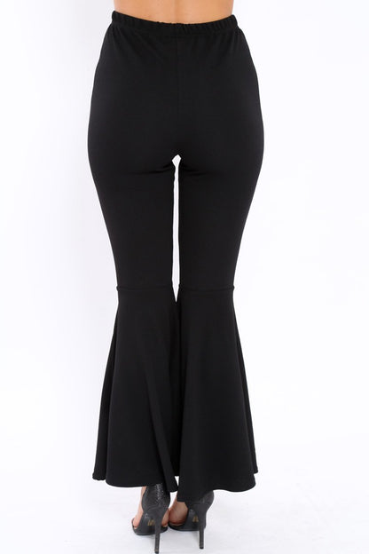 Black Extreme Flare Trousers - Becki