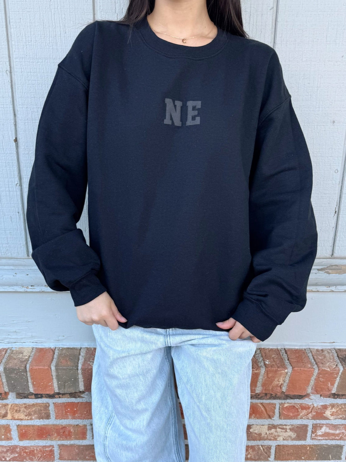 NE Crewneck Sweatshirt (Black)