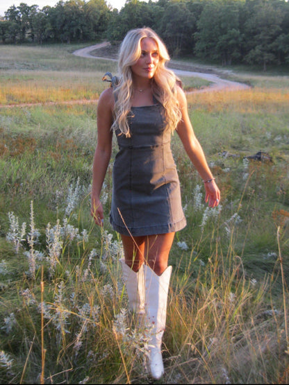Midnight Denim Mini Dress