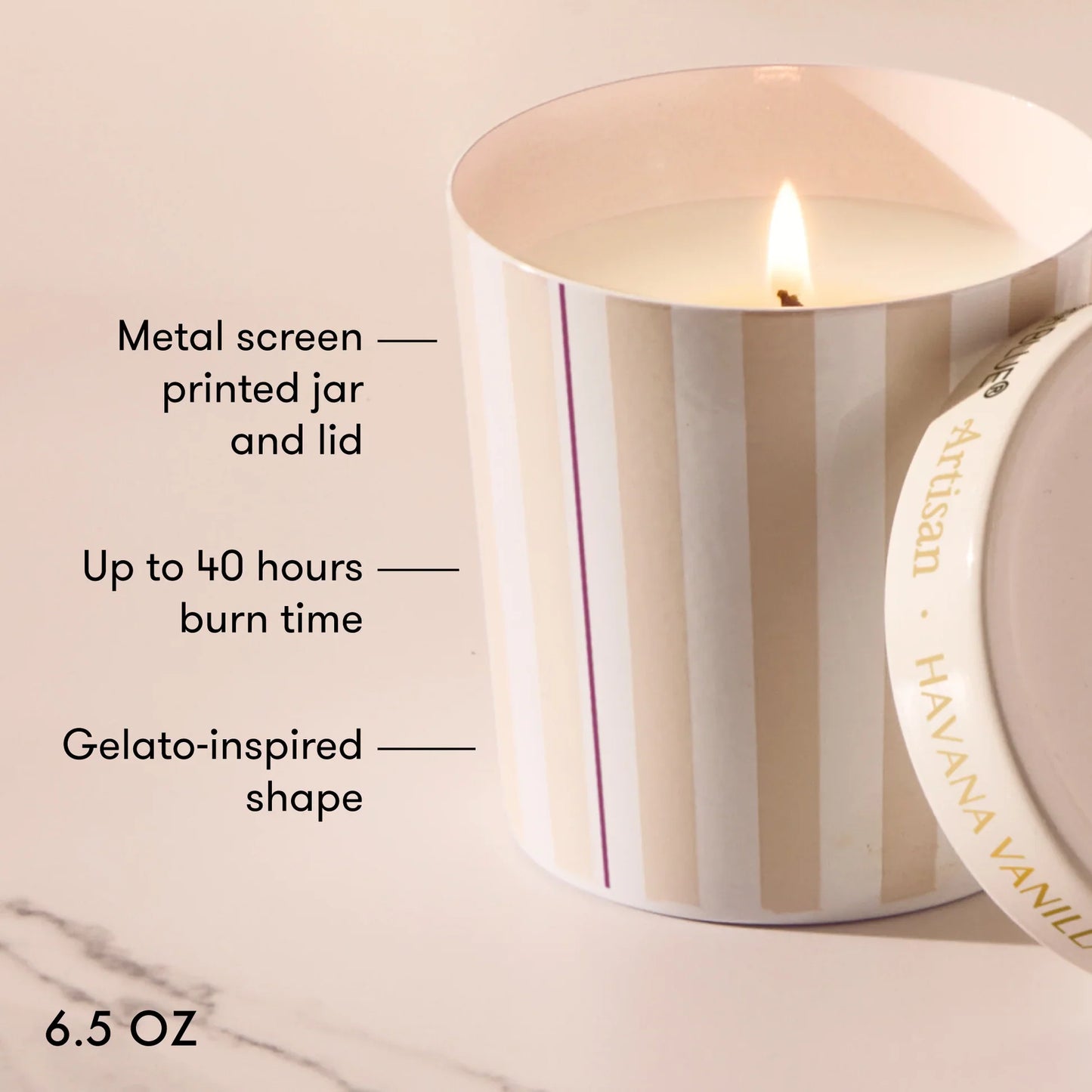 Havana Vanilla Caffe Capri Gelato Cup Candle