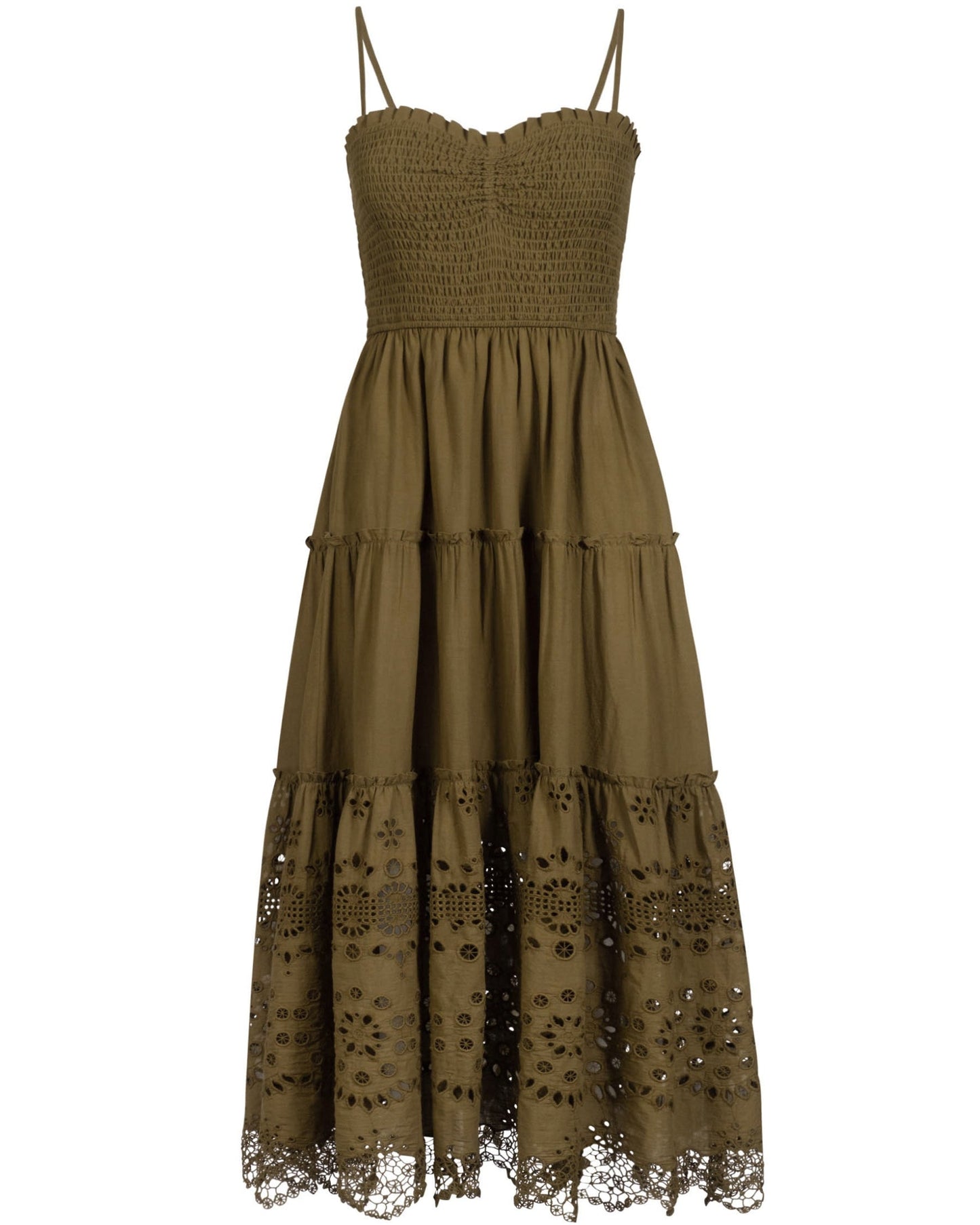 Cecilia Dress In Martini Calypso Eyelet