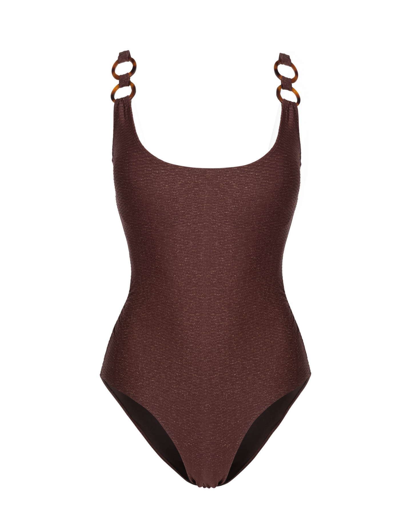 Chloe Tank One Piece In Cacao Metallic