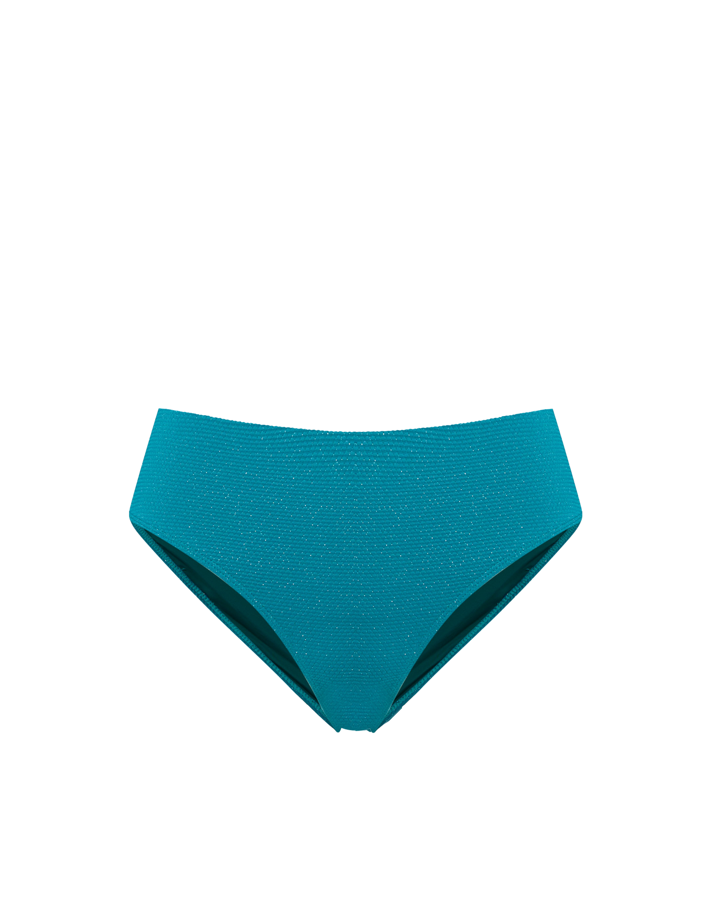 Classic Midrise Bottom In Jungle Green Metallic Pique