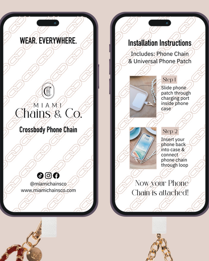Deep Purple Crossbody Phone Chain