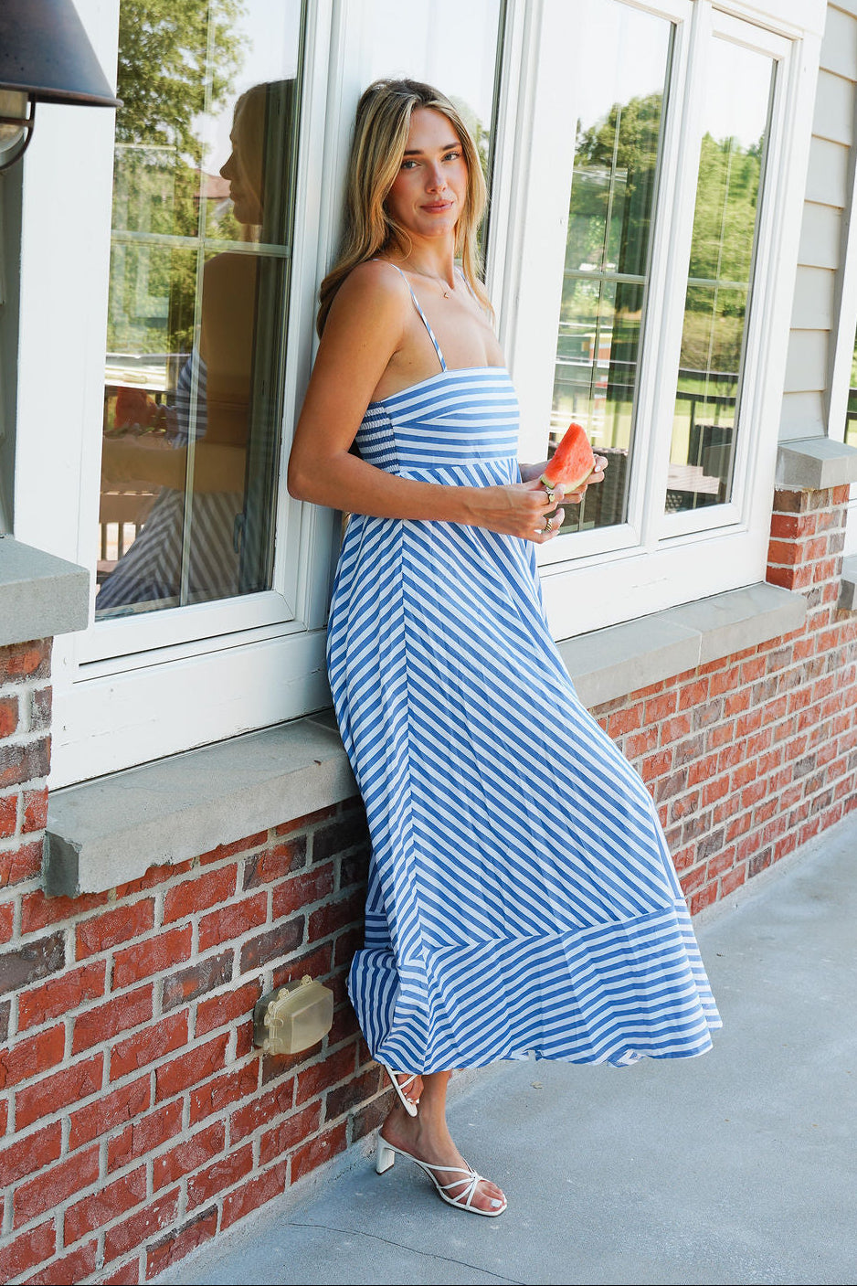 Liberty Striped Maxi Dress