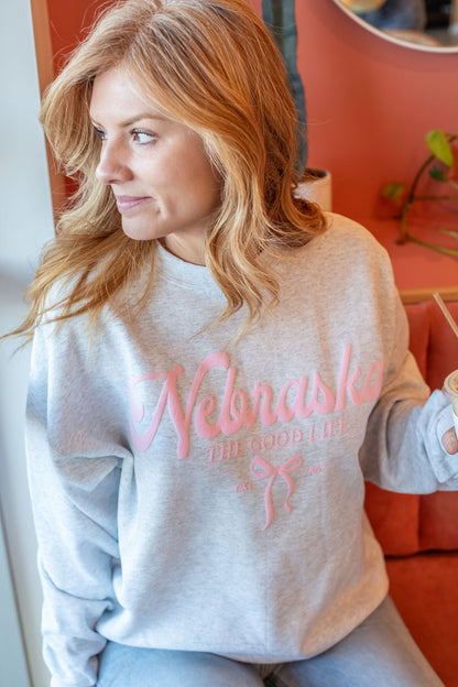 Nebraska Bow Sweatshirt