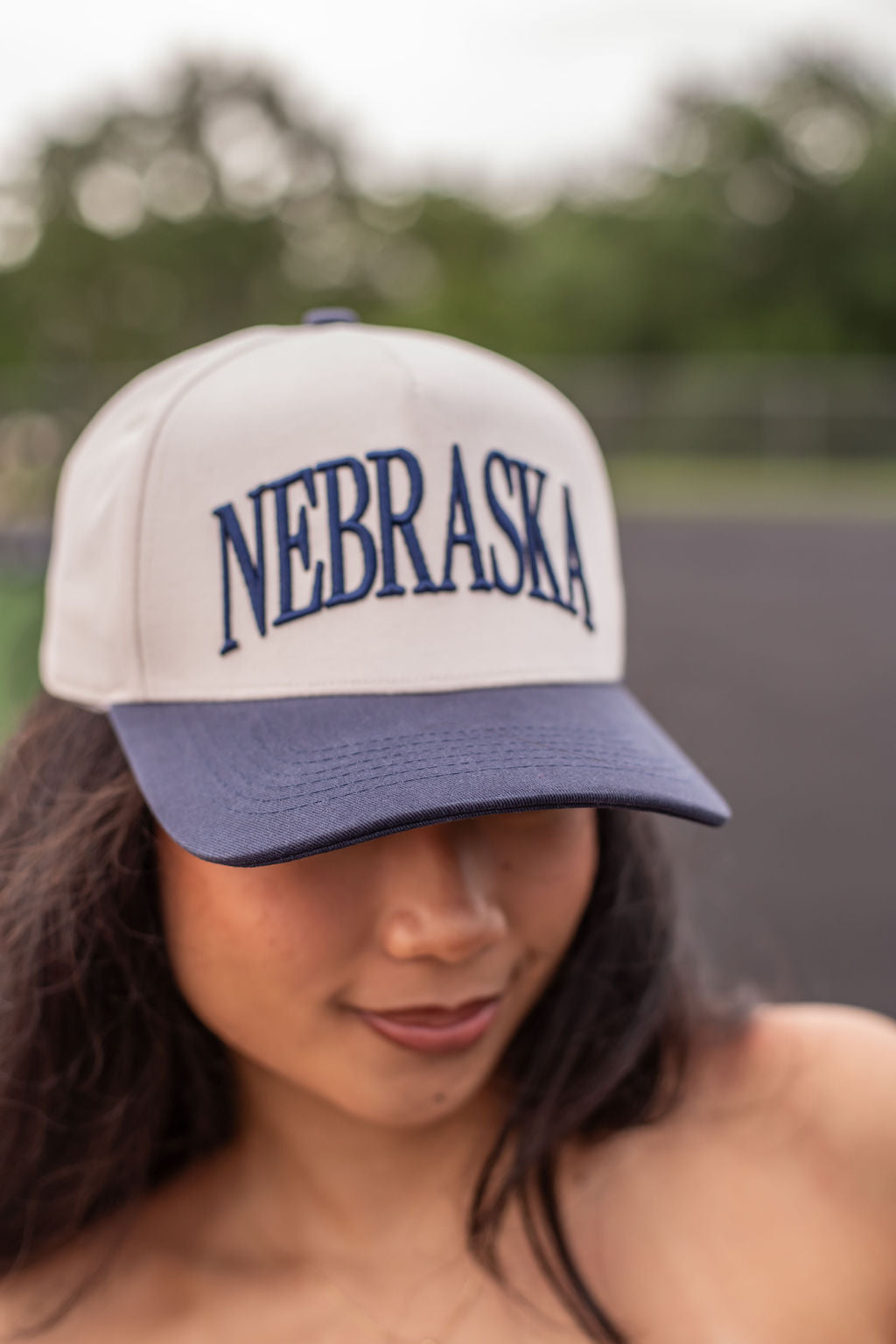 Navy Nebraska Trucker Hat