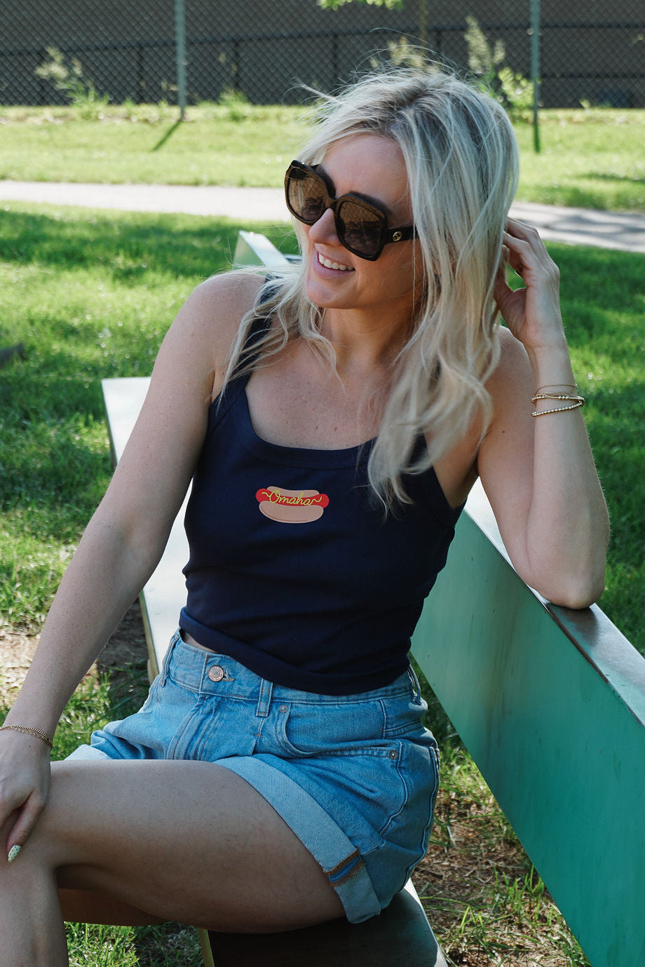 Omaha Hot Dog Crop Tank