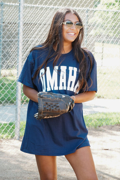 Navy Omaha Tee