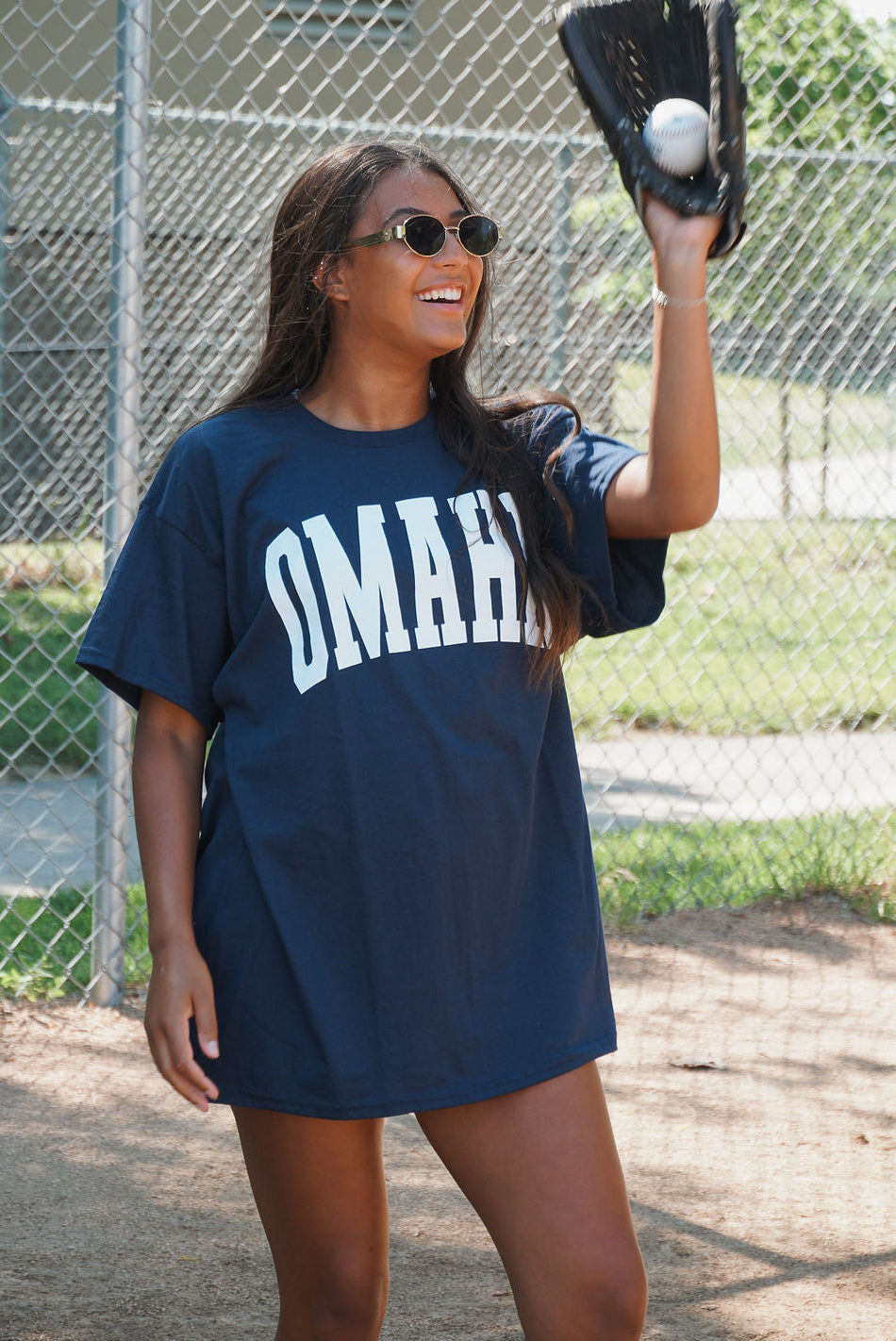 Navy Omaha Tee