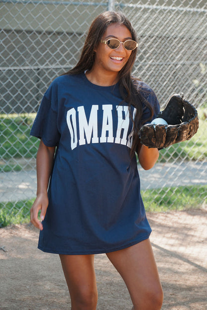 Navy Omaha Tee