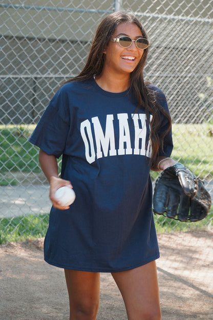 Navy Omaha Tee