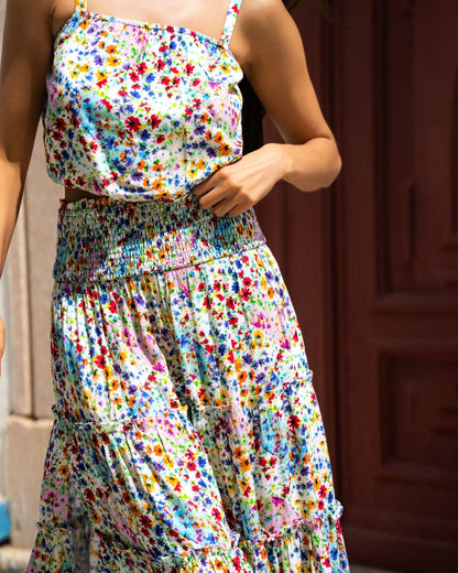 Charlie Skirt In Wildflower Patch