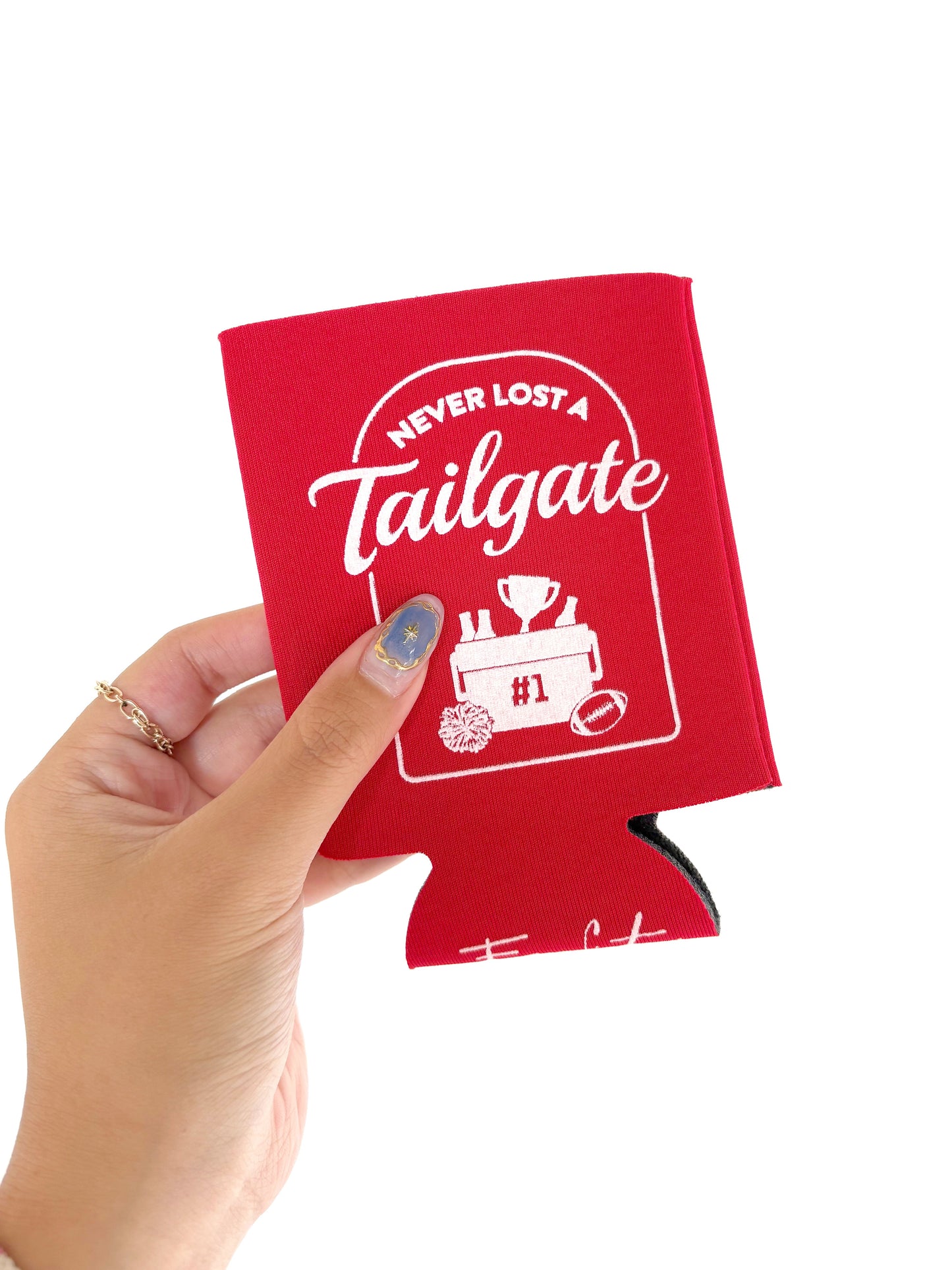 Never Lost A Tailgate Koozie