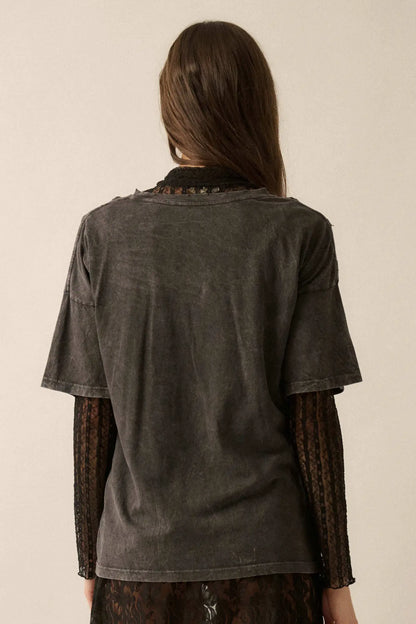 Howdy Honey Slashed Western Graphic Tee