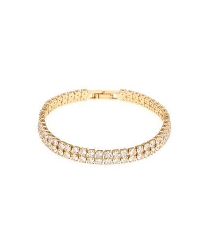 Crystal Double Layered Tennis Bracelet