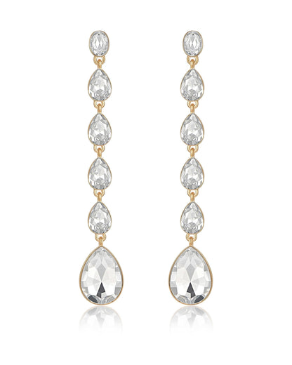 Crystallized Drop Earrings