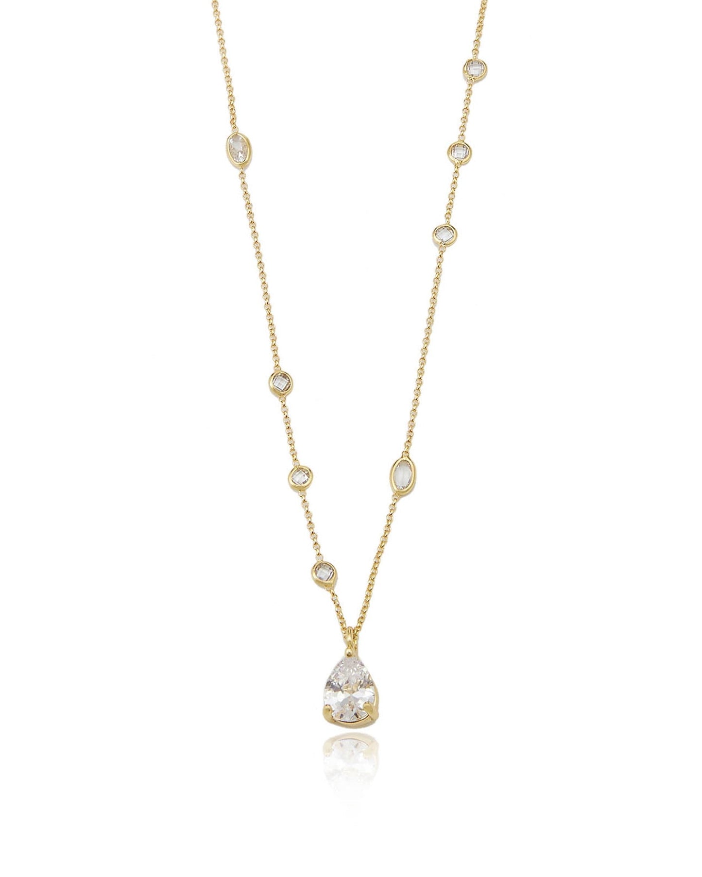 Delicate Crystal Pendant Necklace