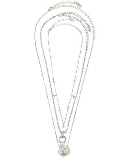 Dainty Crystal Trio Necklace Set
