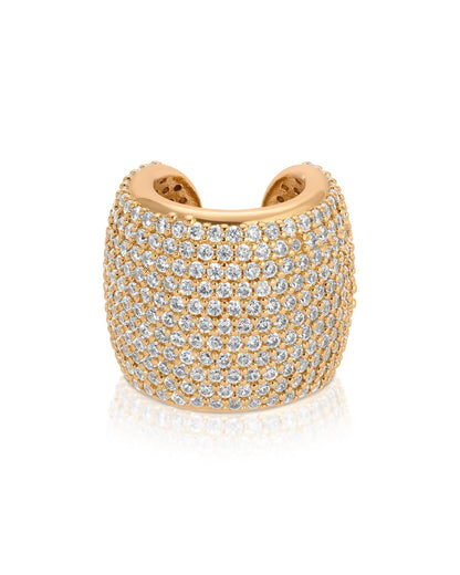 Crystal Statement Chunky Ear Cuff