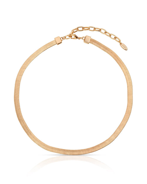 Brooklyn Flat Herringbone Chain Necklace