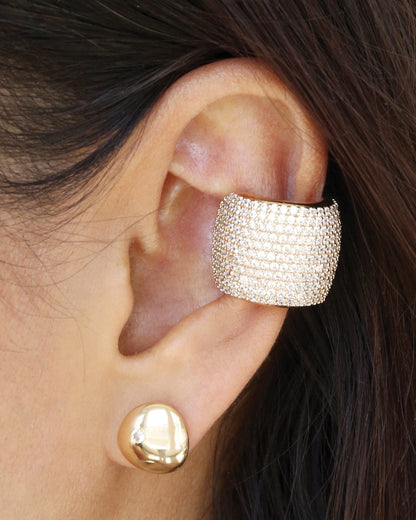 Crystal Statement Chunky Ear Cuff