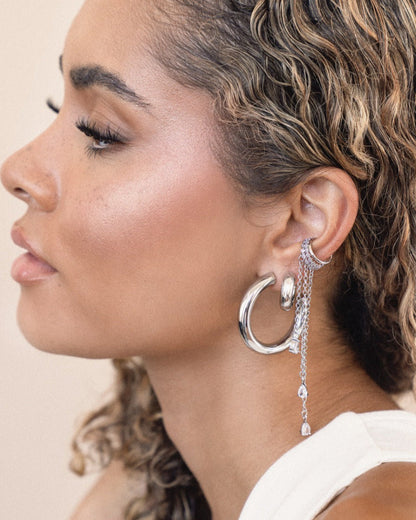 Crystal Waterfall Ear Cuff